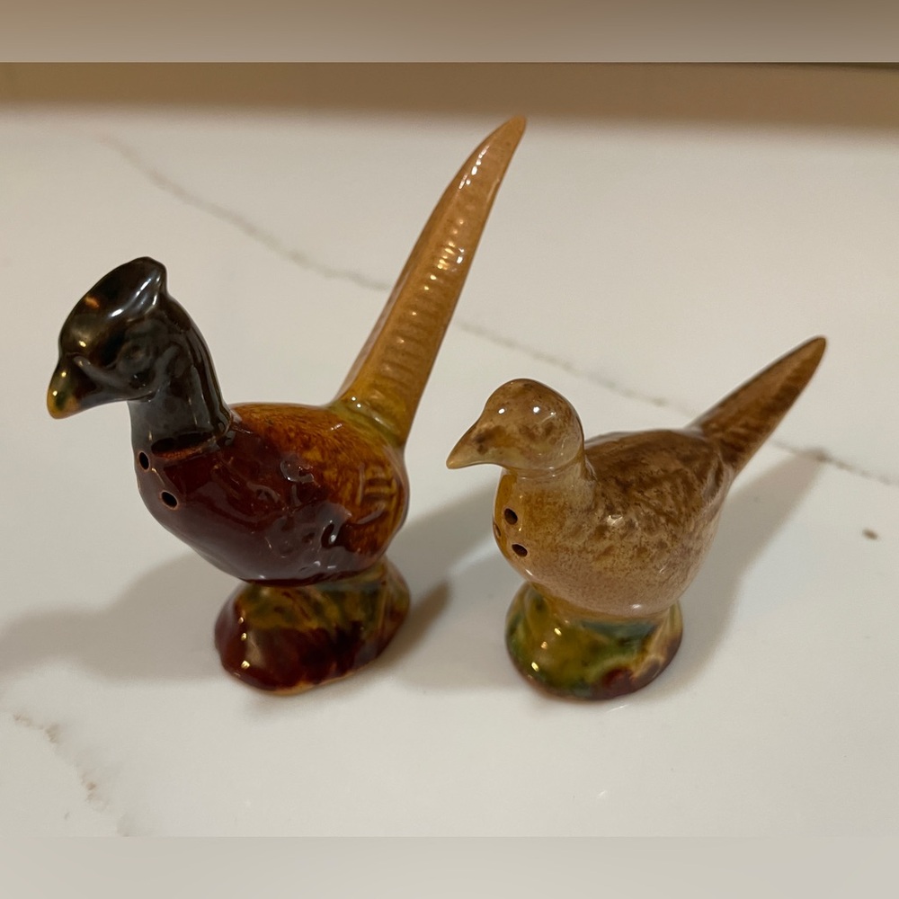 Rosemeade Pheasant Salt and Pepper Shakers